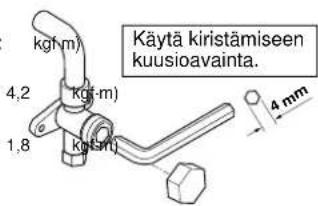 CARRIER 42HQV035 - Tiivistetyn venttiilin käsittelyssä huomioitavia seikkoja - 1