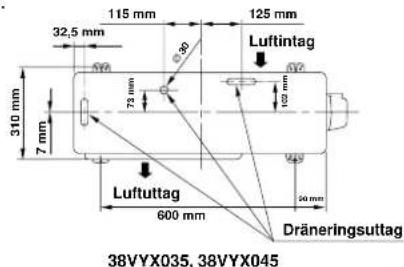 CARRIER 42HQV035 - Fästskruvsarrangemang för utomhusenheten - 2