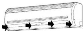 CARRIER 42HQV035 - Comment installer la grille d'entrée d'air sur l'unité intérieure - 1