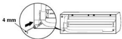 CARRIER 42HQV035 - Como fixar a tampa de dreno - 1