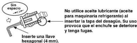 CARRIER 42HQV035 - Forma de fijar el tapón de desagüe - 2