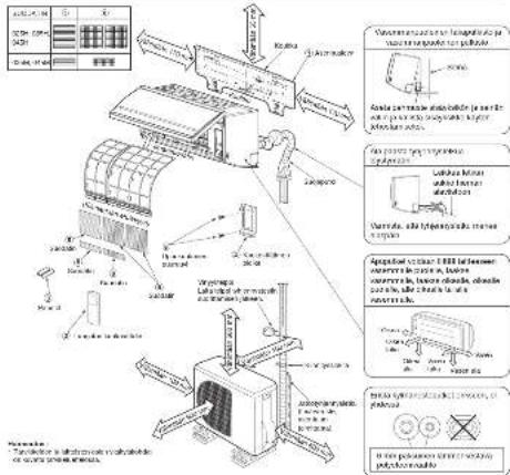 CARRIER 38NYV045 - SISA-JA ULKOYKSIKKOJEN ASENNUSKAAVIO - 1