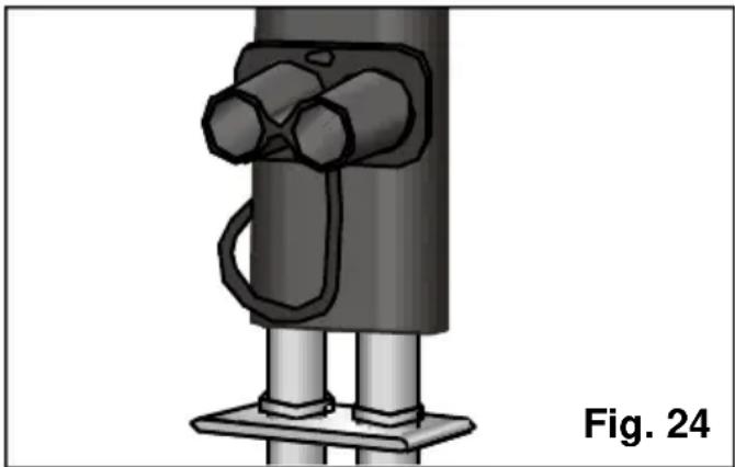 BOSCH PAS 0740 - Verbinding van de flexibele slang aan de interne unit. - 1