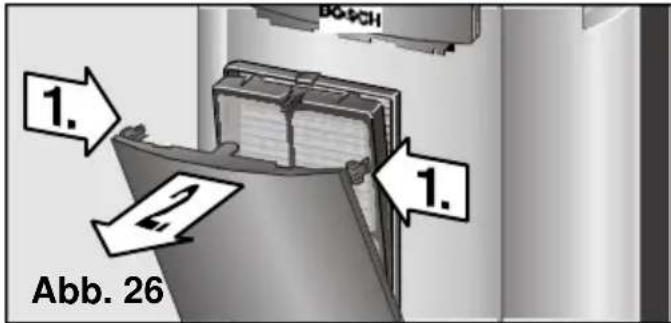 BOSCH PAS 0740 - Reinigung und Austausch der Zusatz-Luftfilter - 1