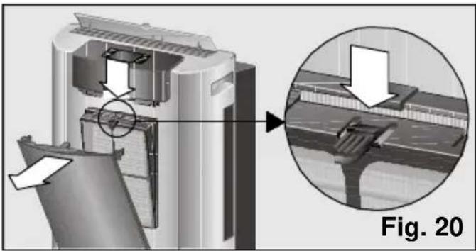 BOSCH PAM 21011 - Cleaning and changing the purifying filters - 3