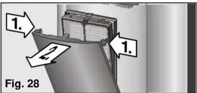BOSCH PAM 17000 - Schoonmaken en verwisselen van de reinigingsfilters - 1