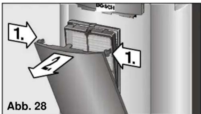 BOSCH PAM 0320 - Reinigung und Austausch der Filter - 1