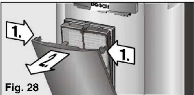 BOSCH PAM 0320 - Limpeza e substituição dos filtros purificadores - 1