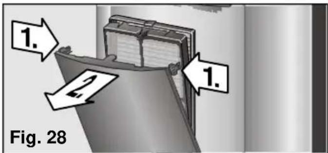 BOSCH PAM 0330 - Schoonmaken en verwisselen van de reinigingsfilters - 1