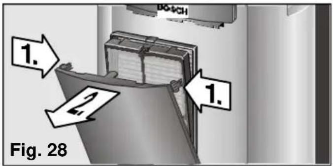 BOSCH PAM 0330 - Limpeza e substituição dos filtros purificadores - 1