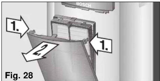 BOSCH PAM 0540 - Nettoyage et changement des filtres purificateurs - 1
