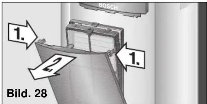 BOSCH PAM 0540 - Rengöring och byte av reningsfilter - 1