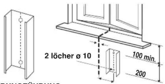 ARGO Ulisse 1013A - ZUSATZlicher AUBENEINHEIT STUTZKORB ODER HALTERUNGSFUHRUNG KIT - 3