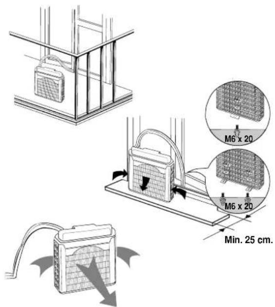 ARGO Oscar Twin 14 AMR214CTA - INSTALLATION TYPE C (AVEC LE SUPPORT) - 1