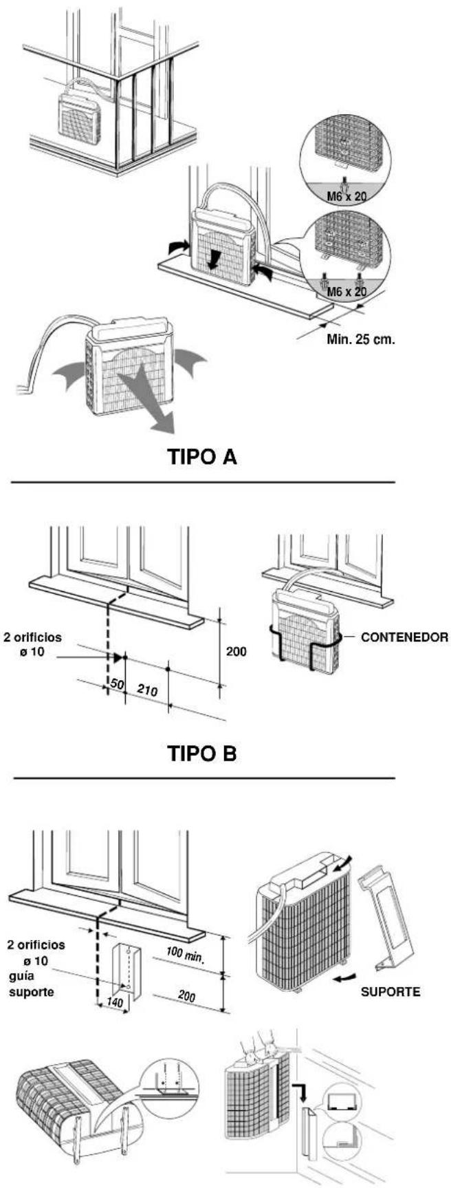 ARGO Oscar Twin 14 AMR214CTA - INSTALACION TIPO C (CON EL SUPORTE) - 1