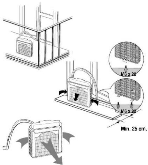 ARGO Oscar Twin 14 AMR214CTA - INSTALAÇÃO TIPO C (USANDO O SUPORTE) - 1