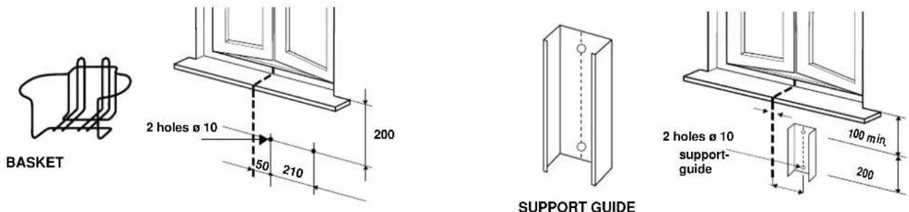 ARGO Oscar Twin 14 AMR214CTA - SUPPLEMENTARY BASKET OR SUPPORT GUIDE KIT FOR OUTDOOR UNIT - 1
