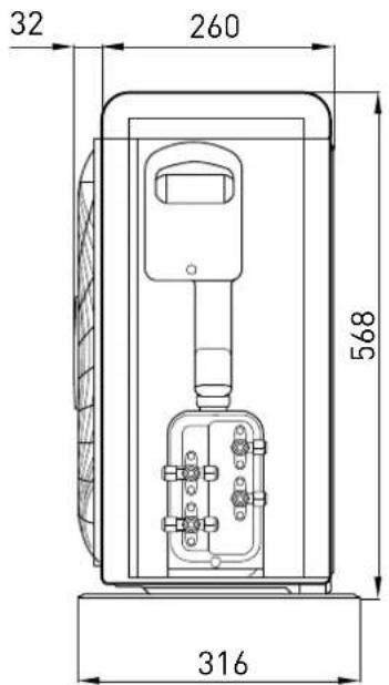Ariston Thermo Dual 50 XC4O - DIMENSIONI/ DIMENSIONS / DIMENSIONS DIMENSIONES / DIMENSOES/ AFMETINGEN - 2
