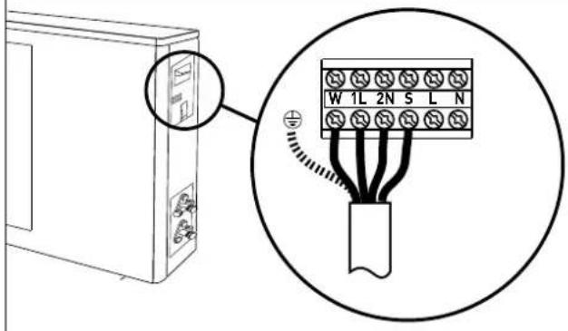 Ariston Thermo Alys - Connecting the external unit - 1