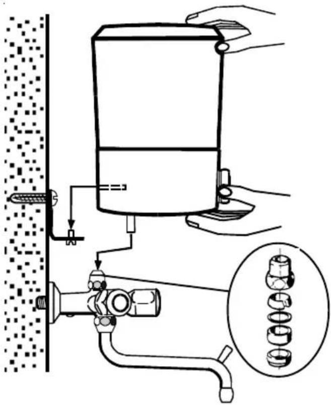 AEG Thermofix K - Wasserbehälter aufsetzen - 1