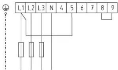 AEG STM 20 - Position du disjoncteur 1:2 (6) kW,3/N/PE 400V - 2