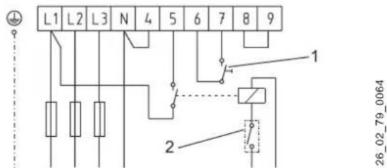 AEG STM 20 - Position du disjoncteur I:4/6 kW,3/N/PE\~ 400 V - 1