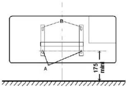 AEG KLE 502 - Installing the wall mounting bracket - 2