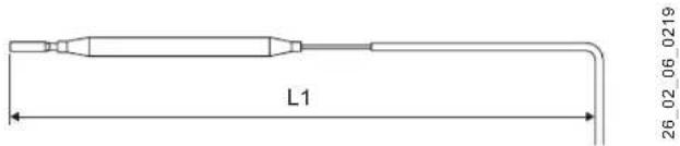 AEG HUZ 5 OKO COMFORT - Positioning the temperature sensor in its protective pipe - 1