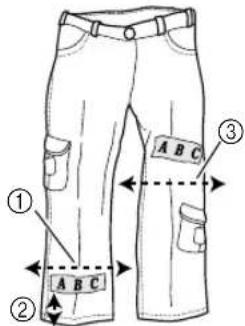 BROTHER PR600 - ■Cylindrical items (such as pant legs or shirts) - 1