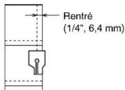 BROTHER PQ1500 - Pied 1/4" - 1