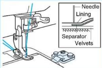 BROTHER PQ1500 - Fabric Separator(for joining lining to fabric) - 2