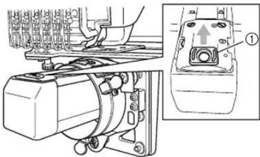 BROTHER PR600C - Remove the needle plate spacer. - 1