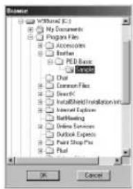 BROTHER PED Basic - Select the folder. - 3
