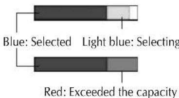 BROTHER PED Basic - Reading the Card capacity indicator: - 1