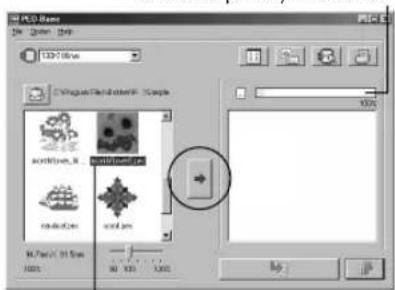 BROTHER PED Basic - Select the patterns. - 1