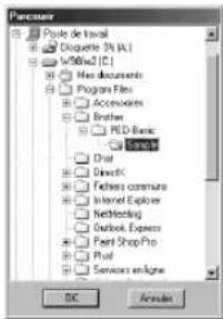BROTHER PED Basic - Sélectionnez le dossier. - 3