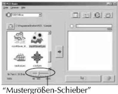 BROTHER PED Basic - Gröbe des Musters anpassen. - 2
