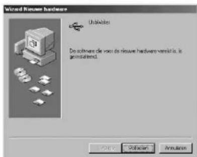 BROTHER PED Basic - Wanner het hiernaast afgebeelde dialoogvenster verschijnt, klikt u op [Voltooien]. - 7