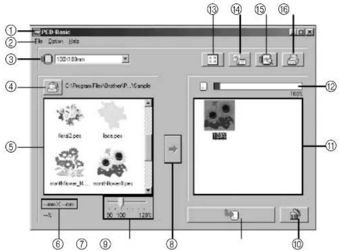 BROTHER PED Basic - Operation screen - 1