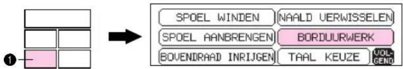 BROTHER PE150V - VOORBEREIDINGEN VOOR HET BORDUREN - 1