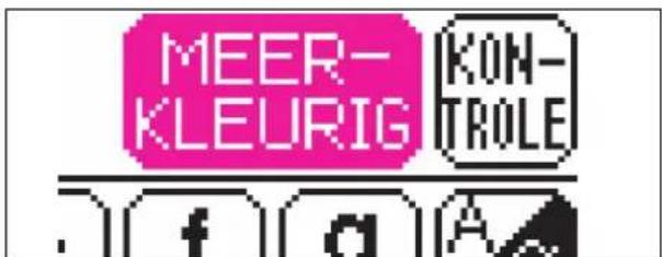 MEER- KLEURIG KON- TROLE . f a A