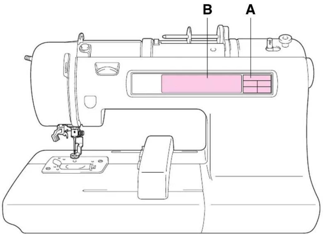 BROTHER PE150V - ① Touche "FONCTION DE BASE" - 1