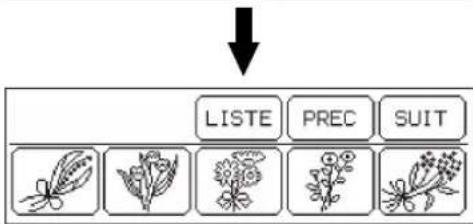 BROTHER PE150V - Sélection des motifs à partir d'une carte mémoire - 4