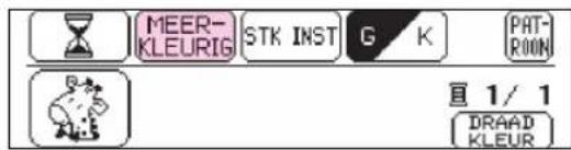MEER- KLEURIG STK INST G K PAT- ROOM 直 1/1 DRAAD KLEUR
