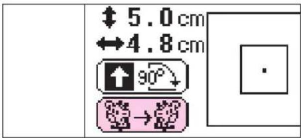 BROTHER PE150V - Motifs inversés en miror - 2