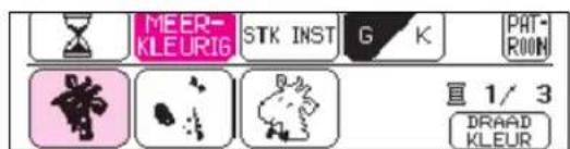 MEER- KLEURIG STK INST G K PAT- ROOM 直 1/3 DRAAD KLEUR