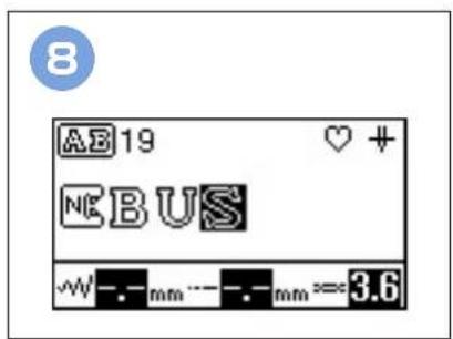 BROTHER Innovis NV1300 - Bedieningspaneel - 9