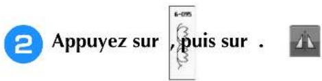 BROTHER Innovis VQ2 - Combinaison de motifs de points en image miroir horizontale - 3