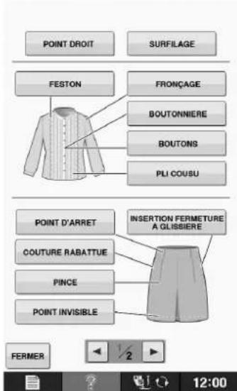 BROTHER Innovis VQ2 - Utilisation de la fonction de guide de couture - 2