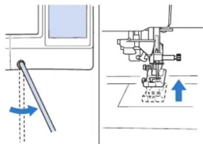 BROTHER Innovis VQ2 - Utilisation de la genouillère - 3